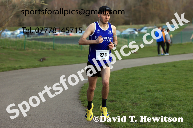 Senior Mens 2026 NECAA Royal Signals Road Relays, Hetton Lyons Country Park, Hetton le Hole. Photo: David T. Hewitson/Sports for All Pics